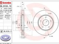 Disc frana FIAT FREEMONT JC JF BREMBO 09N12410