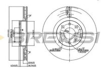 Disc frana FIAT GRANDE PUNTO 199 BREMSI DBB298V