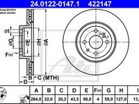 Disc frana FIAT IDEA 350 ATE 24012201471