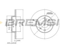 Disc frana FIAT IDEA 350 BREMSI DBA140S