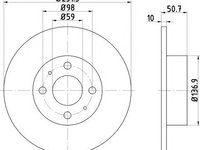 Disc frana FIAT LINEA (323) - Cod intern: W20058009 - LIVRARE DIN STOC in 24 ore!!!