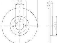 Disc frana FIAT LINEA (323) - OEM - QUARO: QD9293 - Cod intern: W02606473 - LIVRARE DIN STOC in 24 ore!!!