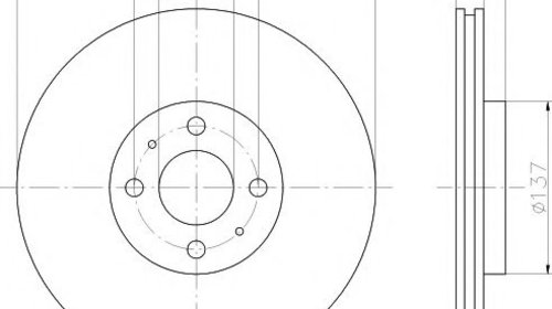 Disc frana FIAT MULTIPLA (186) (1999 - 2010) 