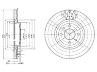 Disc frana FIAT MULTIPLA 186 DELPHI BG2617