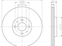 Disc frana FIAT MULTIPLA (186) - OEM - MEYLE ORIGINAL GERMANY: 2155210010|215 521 0010 - W02150404 - LIVRARE DIN STOC in 24 ore!!!