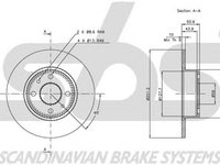 Disc frana FIAT MULTIPLA 186 sbs 1815319928