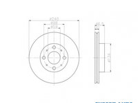 Disc frana Fiat PALIO (178BX) 1996-2016 #2 09672510