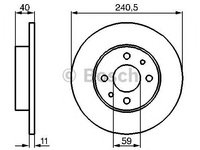 Disc frana FIAT PANDA (169) - Cod intern: W20270553 - LIVRARE DIN STOC in 24 ore!!!