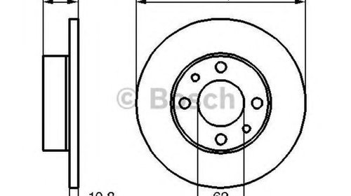 Disc frana FIAT PANDA Van 141 BOSCH 098647806