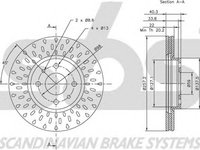 Disc frana FIAT PANDA VAN 312 312 sbs 1815202336