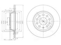 Disc frana FIAT PUNTO (199) (2012 - 2020) DELPHI BG3954C