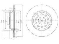 Disc frana FIAT PUNTO 199 DELPHI BG3954C