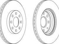 Disc frana FIAT PUNTO (199), OPEL CORSA D, VAUXHALL CORSA Mk III (D) (L_8) - WAGNER WGR1304-1