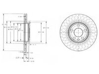 Disc frana FIAT SCUDO caroserie (220L) (1996 - 2006) DELPHI BG3222 piesa NOUA