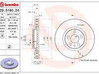 Disc frana FIAT SCUDO caroserie 220L BREMBO 09518024