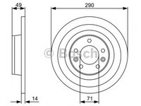 Disc frana FIAT SCUDO caroserie (272, 270) (2007 - 2016) BOSCH 0 986 479 379