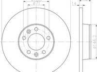 Disc frana FIAT SCUDO caroserie (272, 270) (2007 - 2016) TEXTAR 92157100