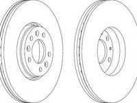 Disc frana FIAT SCUDO caroserie (272, 270) (2007 - 2016) FERODO DDF1615