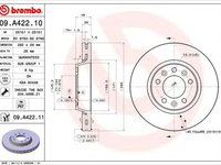 Disc frana FIAT SCUDO caroserie 272 270 BREMBO 09A42210