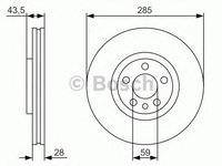 Disc frana FIAT SCUDO Combinato (220P) (1996 - 2006) Bosch 0 986 479 S62