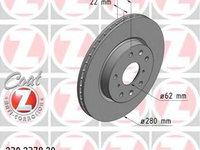 Disc frana FIAT SEDICI (FY_) (2006 - 2016) ZIMMERMANN 230.2378.20