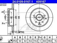 Disc frana FIAT SEDICI FY ATE 24010901671