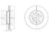 Disc frana FIAT SEDICI FY DELPHI BG4093