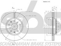 Disc frana FIAT SEDICI FY sbs 1815205218