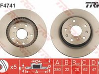 Disc frana FIAT SEDICI FY TRW DF4741