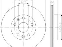 Disc frana FIAT SEDICI, SUZUKI SX4 (EY, GY) - MINTEX MDC1822