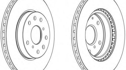 Disc frana FIAT SEDICI, SUZUKI SX4 (EY, GY), 