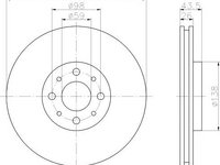 Disc frana FIAT STILO (192), FIAT STILO Multi Wagon (192), FIAT RITMO III (198) - HELLA PAGID 8DD 355 107-821