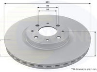 Disc frana FIAT STILO Multi Wagon (192) (2003 - 2008) COMLINE ADC1814V