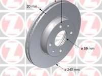 Disc frana FIAT UNO (146A/E), FIAT PALIO (178BX), FIAT PALIO Weekend (178DX) - ZIMMERMANN 230.2358.00