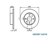 Disc frana Fiat UNO caroserie (146) 1988-1996 08475310