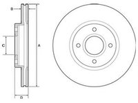 Disc frana FORD B-MAX JK DELPHI BG4569