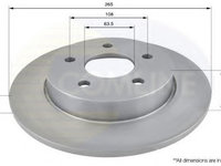 Disc frana FORD C-MAX (DM2) (2007 - 2016) COMLINE ADC1228