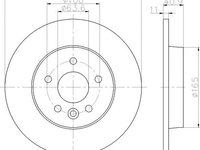 Disc frana FORD C-MAX (DM2) - OEM - MEYLE ORIGINAL GERMANY: 5155230008|515 523 0008 - W02771516 - LIVRARE DIN STOC in 24 ore!!!