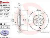 Disc frana FORD C-MAX II DXA CB7 DXA CEU BREMBO 09A90510