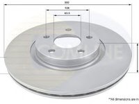 Disc frana FORD C-MAX II DXA CB7 DXA CEU COMLINE ADC1227V