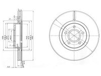 Disc frana FORD C-MAX II DXA CB7 DXA CEU DELPHI BG3895C