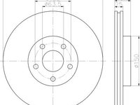 Disc frana FORD C-MAX II - OEM - QUARO: QD4128 - Cod intern: W02606880 - LIVRARE DIN STOC in 24 ore!!!