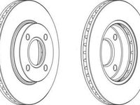 Disc frana FORD COUGAR EC FERODO DDF364