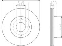 Disc frana FORD COURIER caroserie (J5_, J3_) - Cod intern: W20057527 - LIVRARE DIN STOC in 24 ore!!!