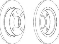 Disc frana FORD ESCORT `95 caroserie AVL FERODO DDF208