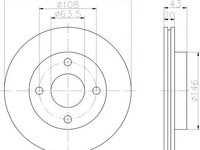 Disc frana FORD ESCORT CLASSIC Turnier (ANL) (1999 - 2000) Textar 92051003