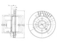 Disc frana FORD ESCORT CLASSIC Turnier (ANL) (1999 - 2000) DELPHI BG2440