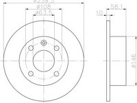 Disc frana FORD ESCORT Mk III (GAA), FORD ESCORT Mk III Cabriolet (ALD), FORD ESCORT Mk III combi (AWA) - HELLA PAGID 8DD 355 100-541