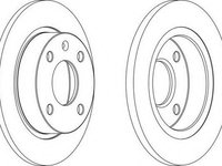 Disc frana FORD ESCORT Mk IV (GAF, AWF, ABFT), FORD ESCORT Mk V (GAL), FORD ESCORT Mk V combi (GAL, AVL) - WAGNER WGR0208-1