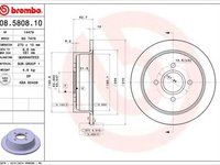 Disc frana FORD ESCORT VI GAL BREMBO 08580810